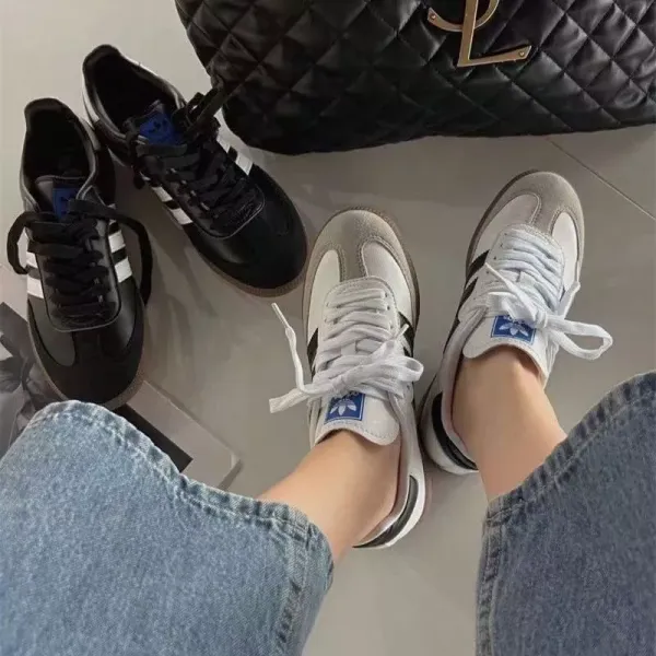Adidas Samba Classic Black White Sneakers - 24