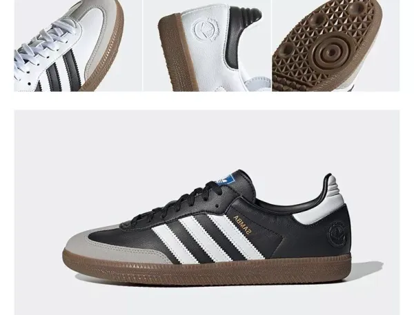 Adidas Samba Classic Black White Sneakers - 16