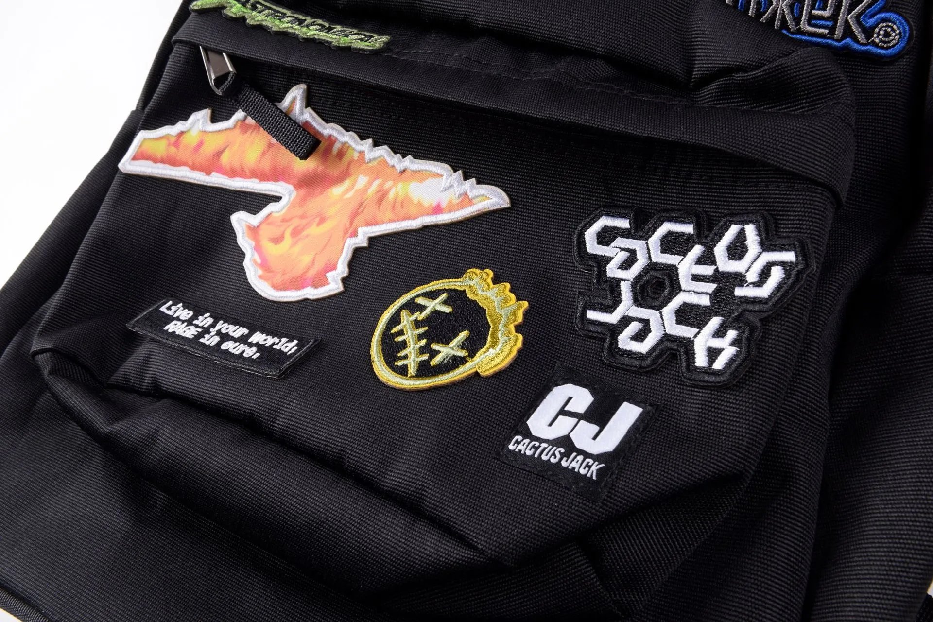 Cactus Jack x Astro Patchwork Black Casual Backpack - 21