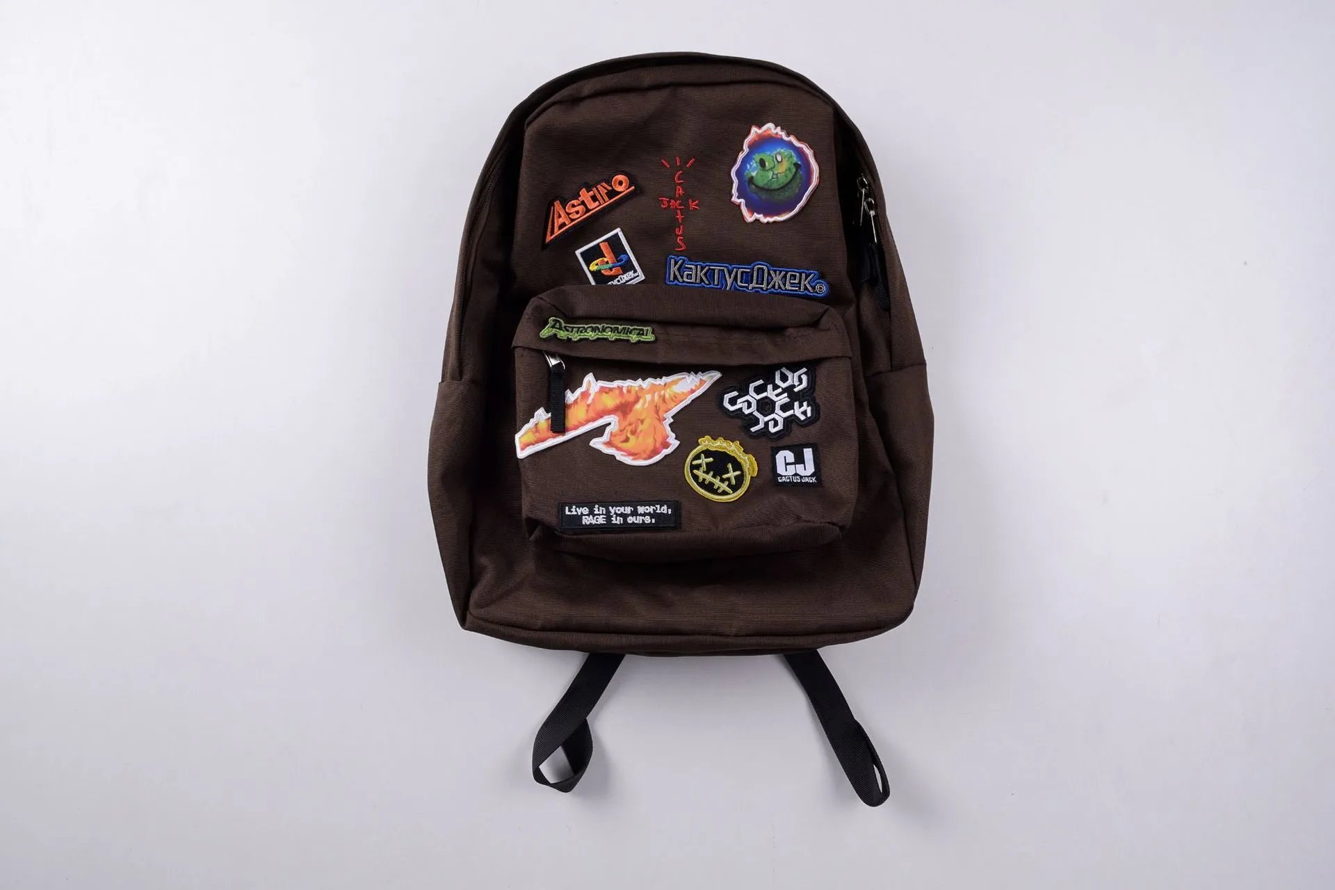 Cactus Jack x Astro Patchwork Black Casual Backpack - 20