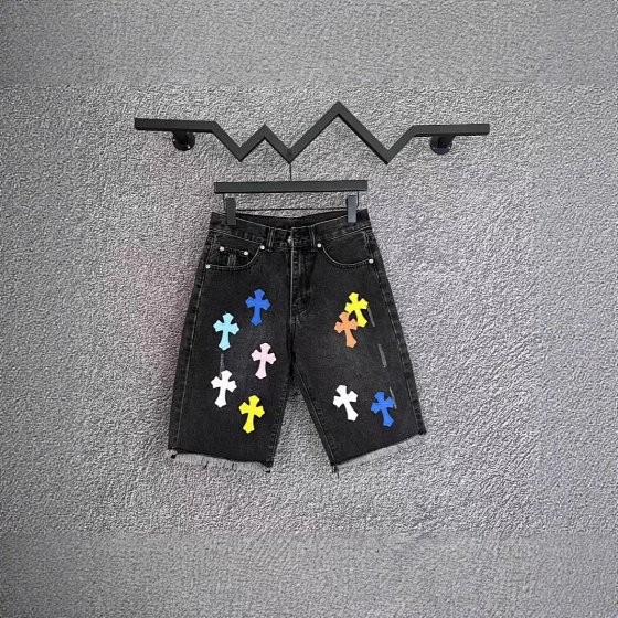 Cross border exclusive for ChromeHearts, Kroos CH color cross, patchwork leather and ink