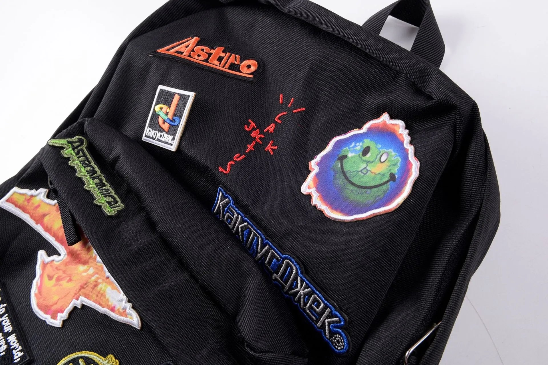 Cactus Jack x Astro Patchwork Black Casual Backpack - 16