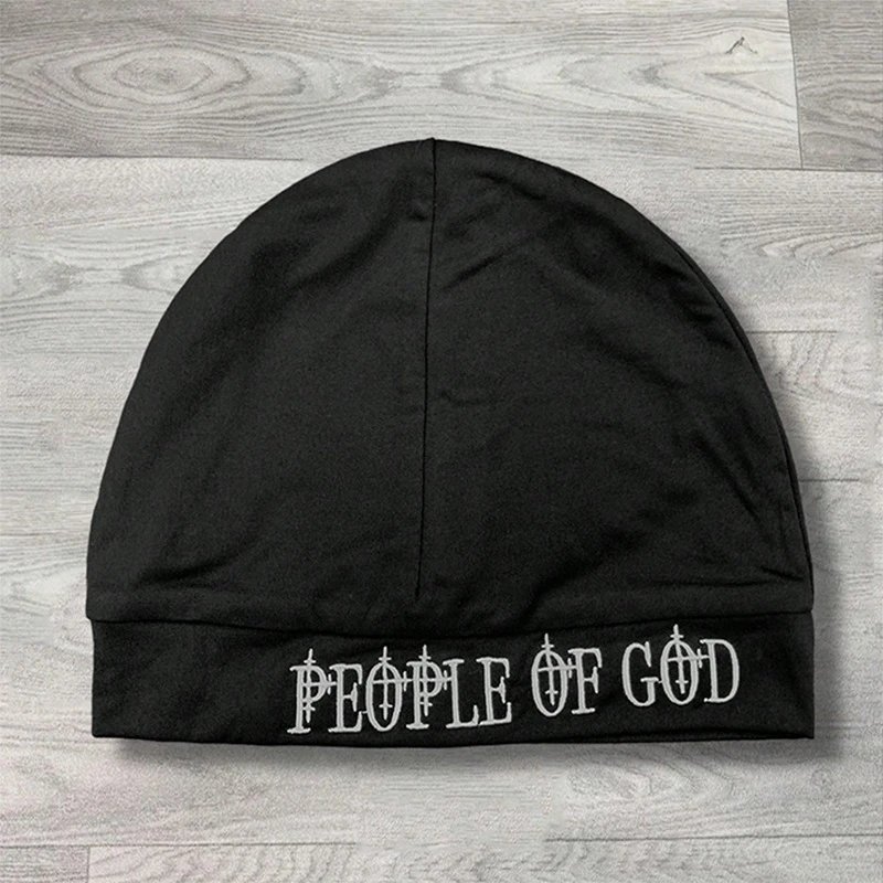 Design Music Note Beanie White / Black Hats - 17