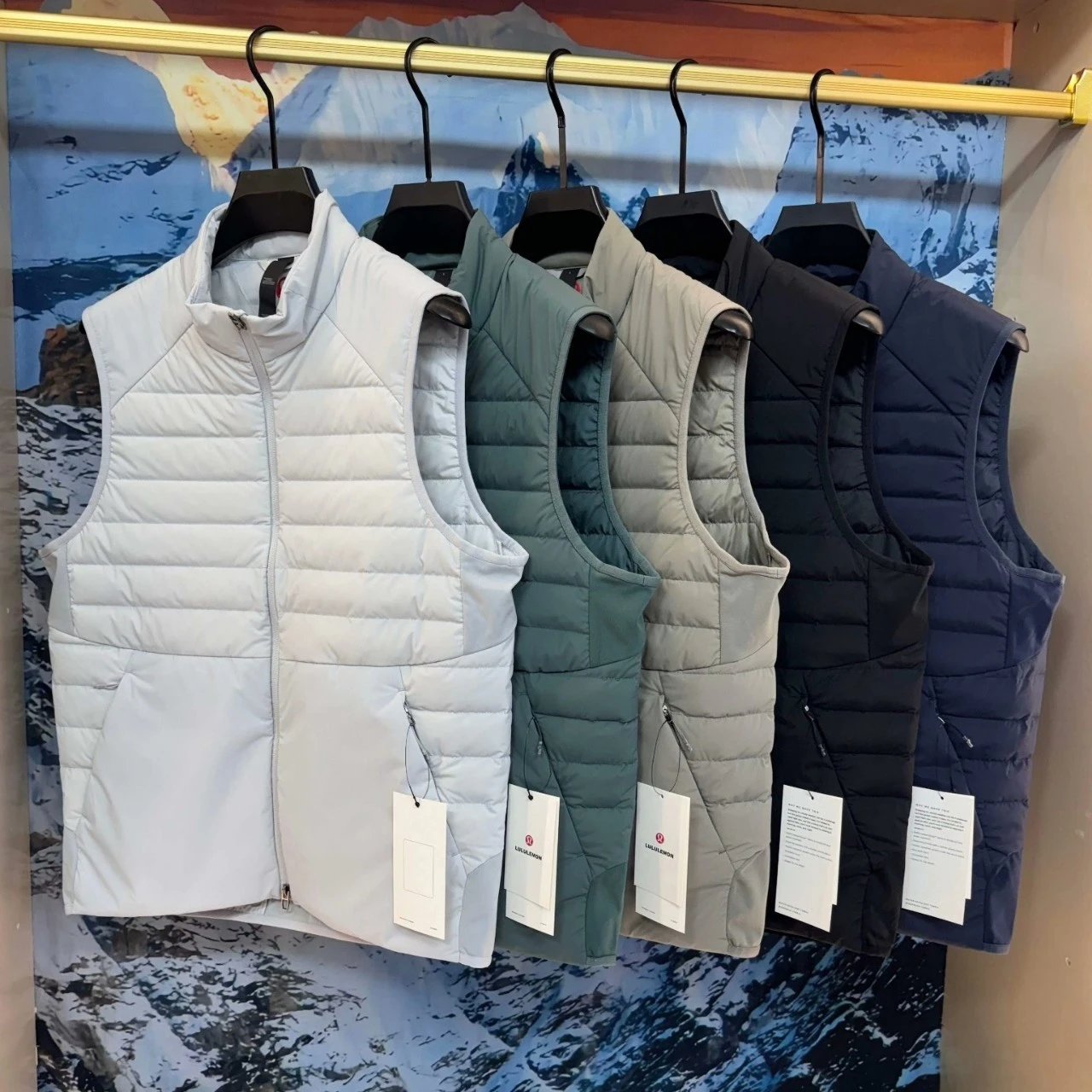 Lululemon Light Grey Quilted Vest