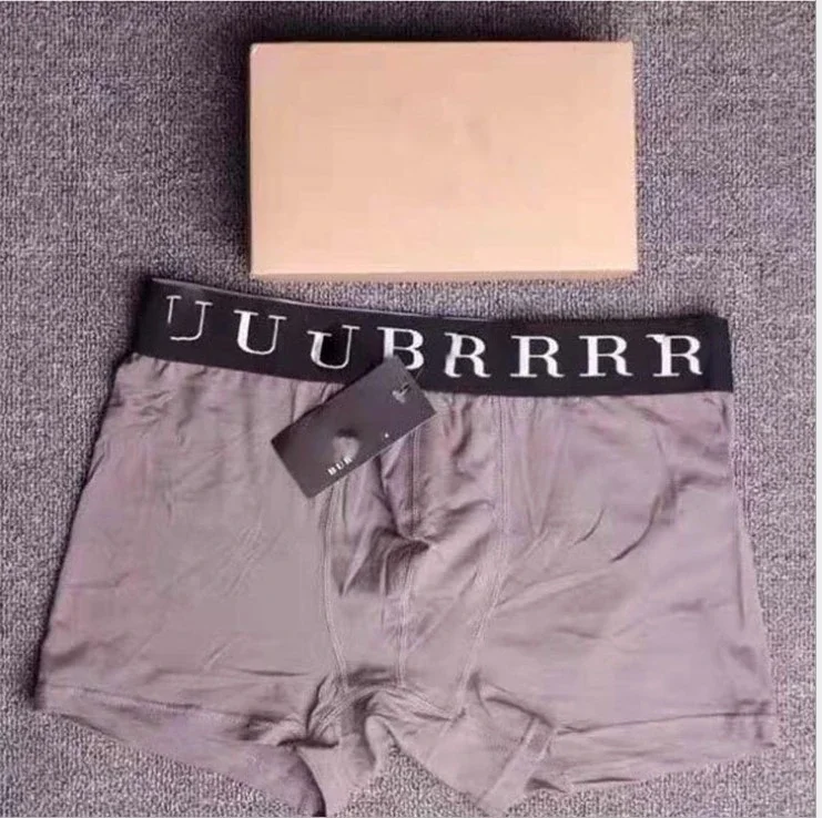 Men's Modal Boxer Briefs with R-Letter Waistband