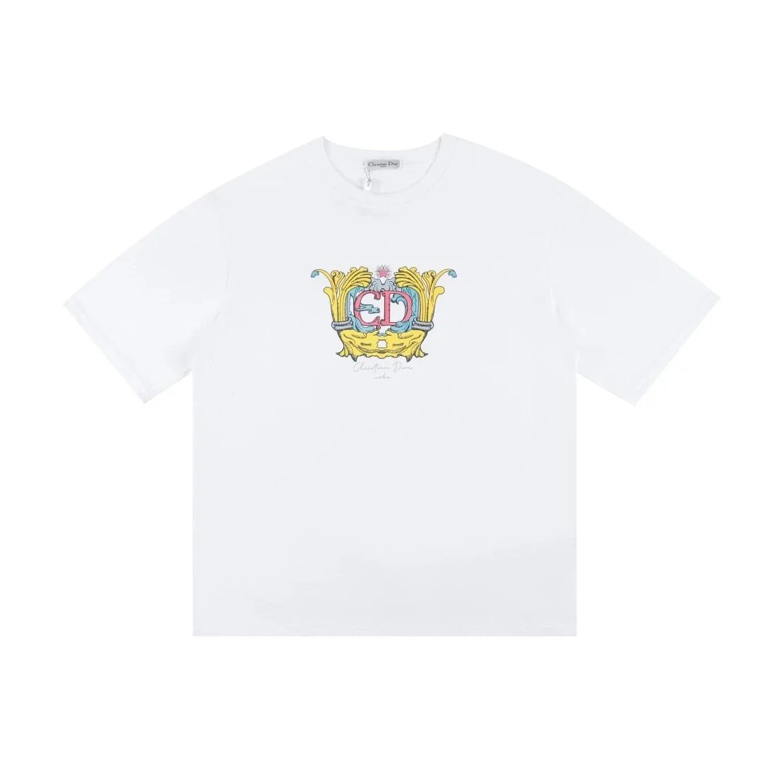 Dior T-Shirts Graphic logo-print crew-neck T-shirt product image
