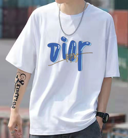 Dior T-Shirts Graphic logo-print crew-neck T-shirt product image