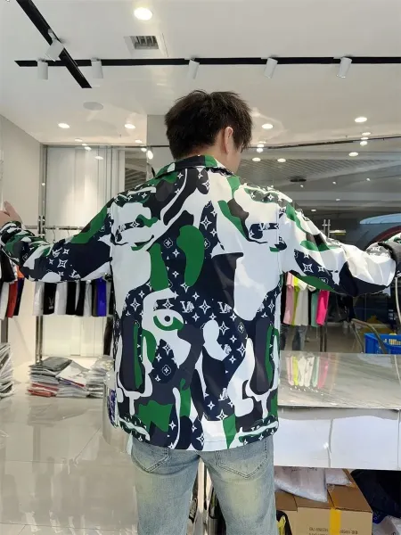 Louis Vuitton Monogram Camouflage Print Windbreaker Jacket Outerwear.windbreaker - 9