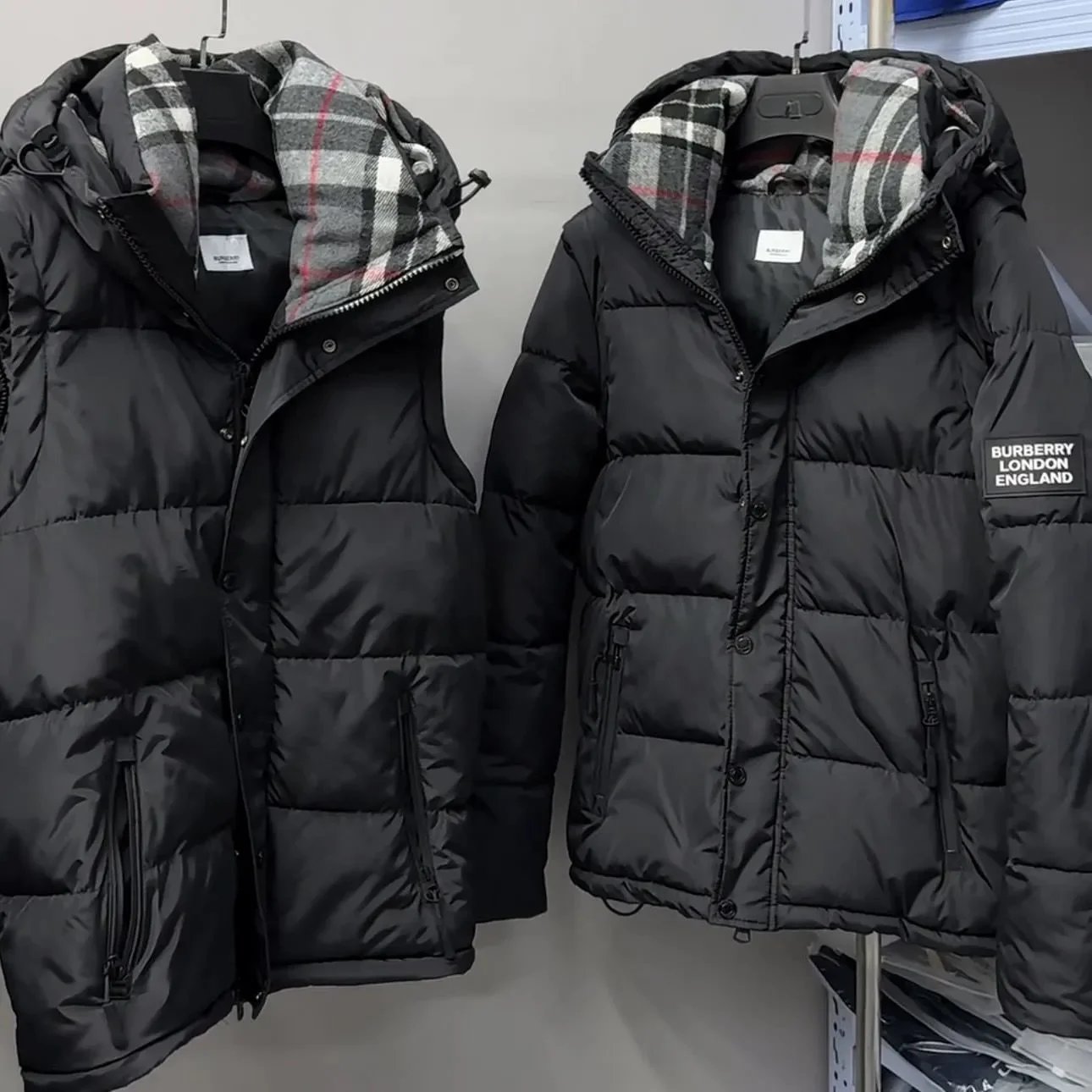 Adidas Down Jacket White with Three-Stripe Sleeves - 6