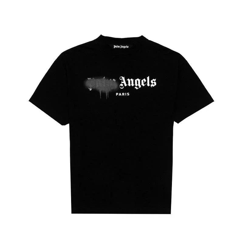Palm Angels T-Shirts Dripping Heart Logo Print — 20