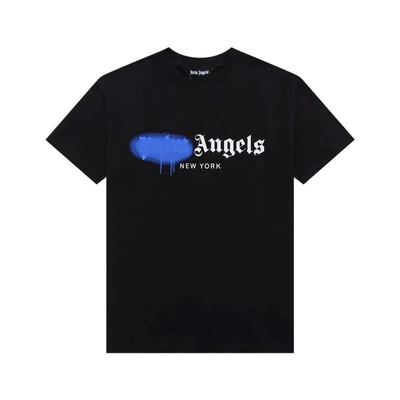 Palm Angels T-Shirts Dripping Heart Logo Print — 21