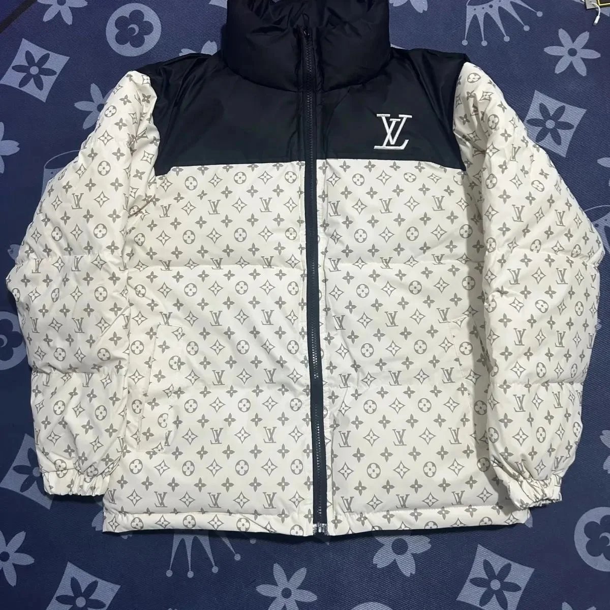 Adidas Down Jacket White with Three-Stripe Sleeves - 5