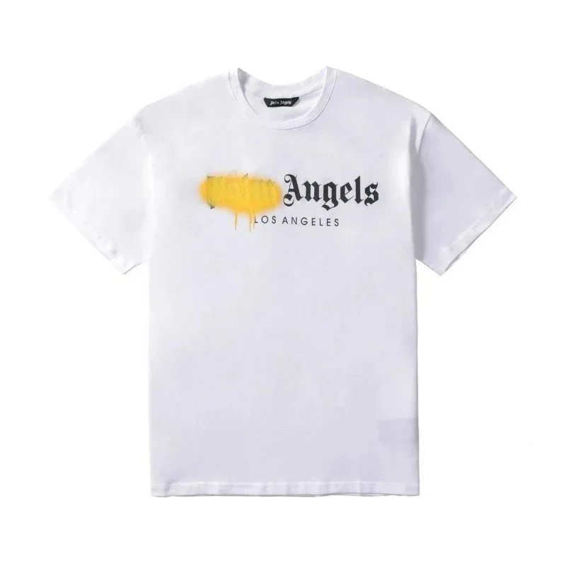 Palm Angels T-Shirts Dripping Heart Logo Print — 23