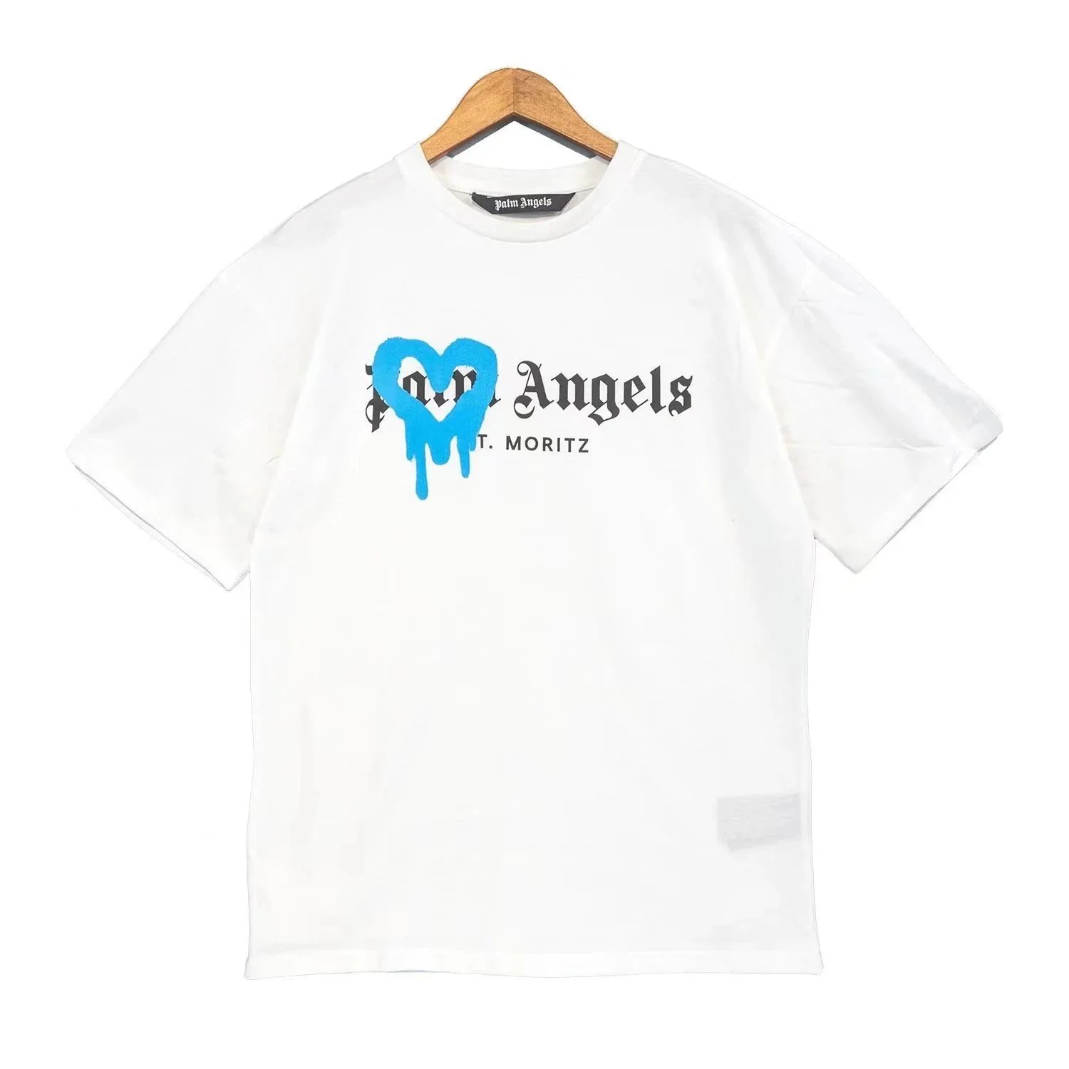 Palm Angels T-Shirts Dripping Heart Logo Print image 4