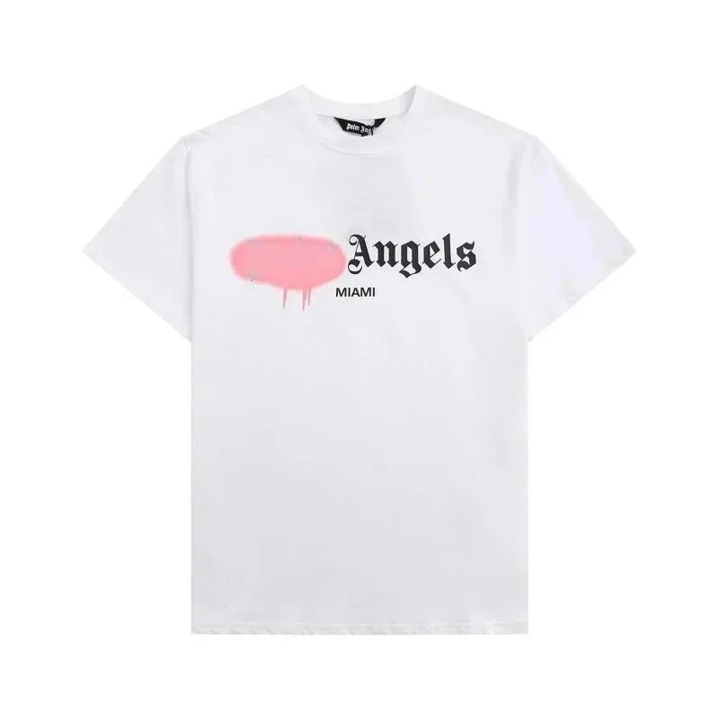 Palm Angels T-Shirts Dripping Heart Logo Print — 26
