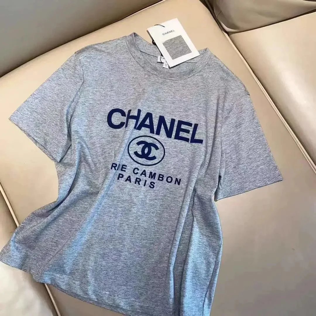 Fendi T-Shirts Short-Sleeve Crewneck Logo Print — 14