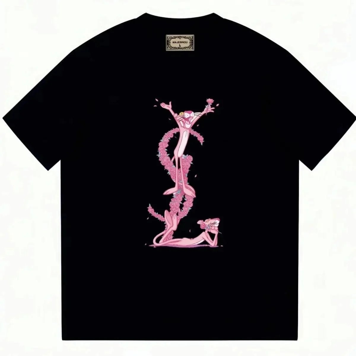 Fendi T-Shirts Short-Sleeve Crewneck Logo Print — 39
