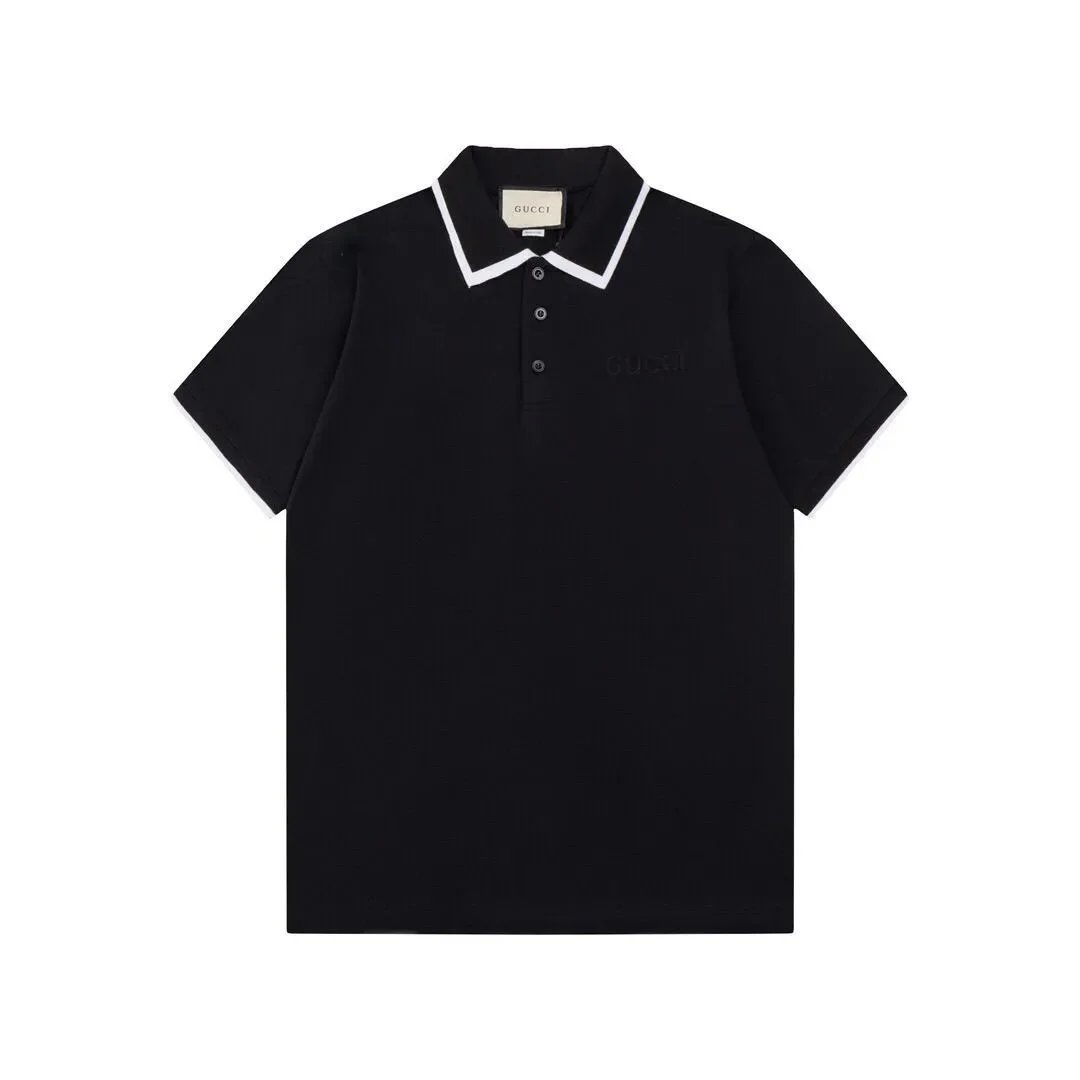 Gucci Shirts Short-Sleeve Polo Shirt with Web Stripe Shoulder Trim image 12
