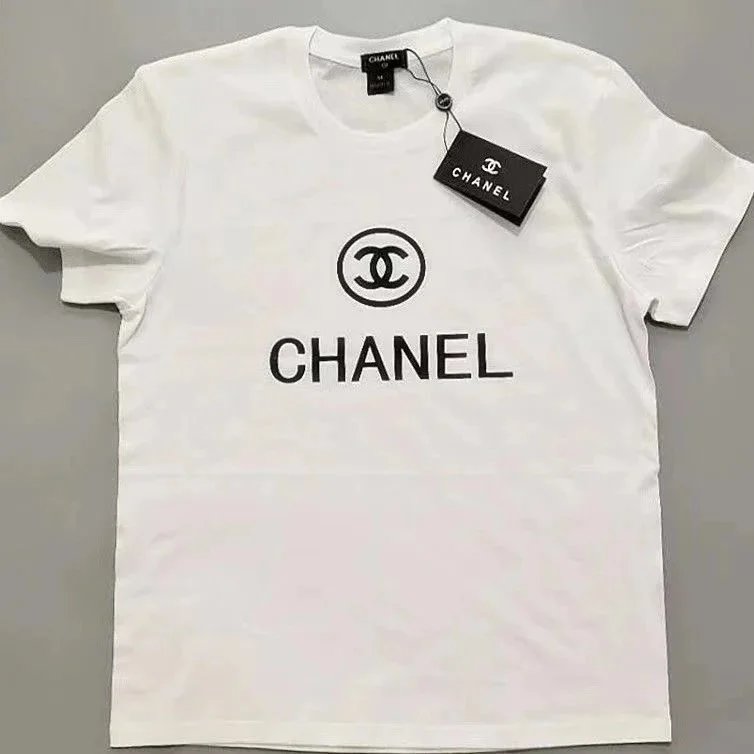 Fendi T-Shirts Short-Sleeve Crewneck Logo Print — 12