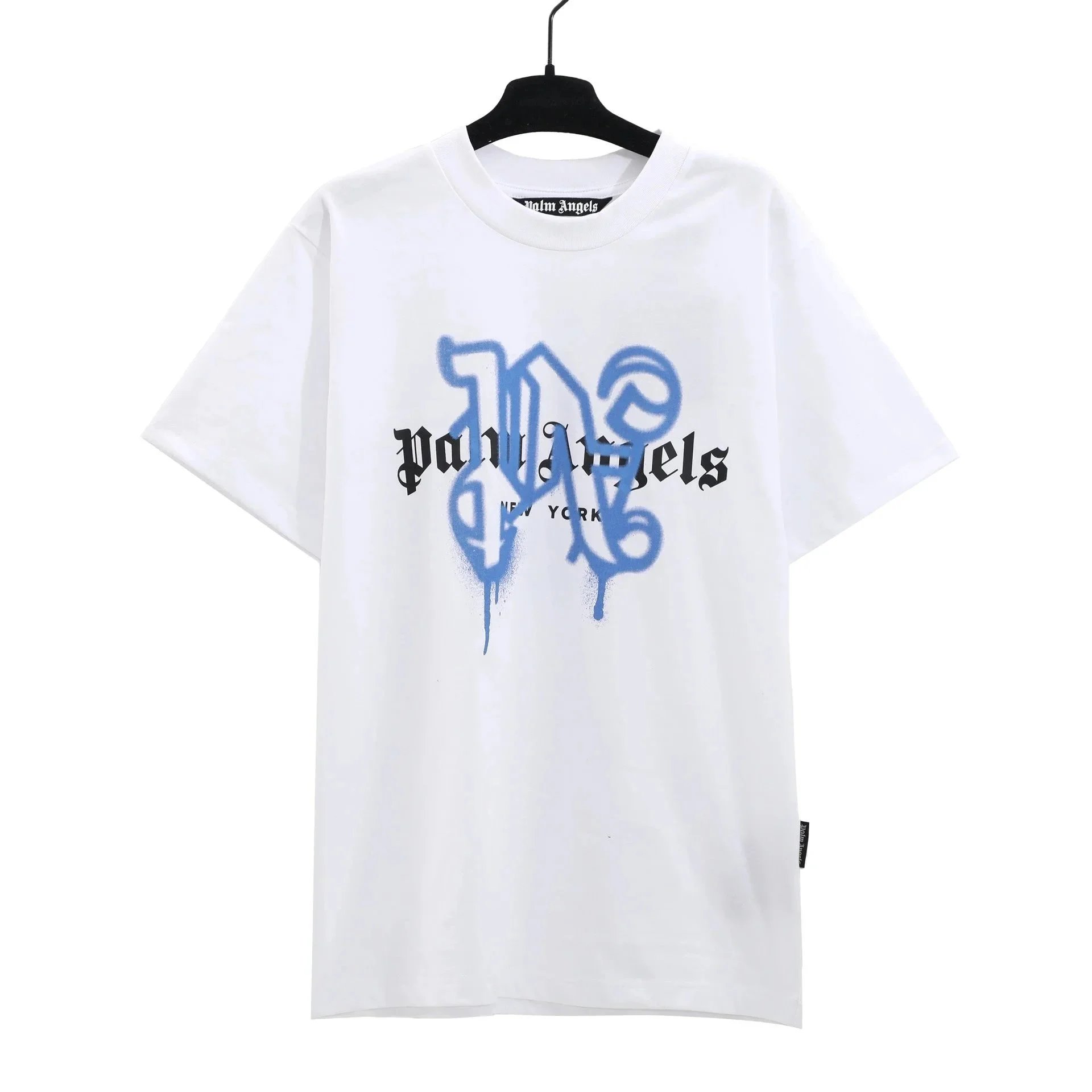 Palm Angels T-Shirts Dripping Heart Logo Print — 16