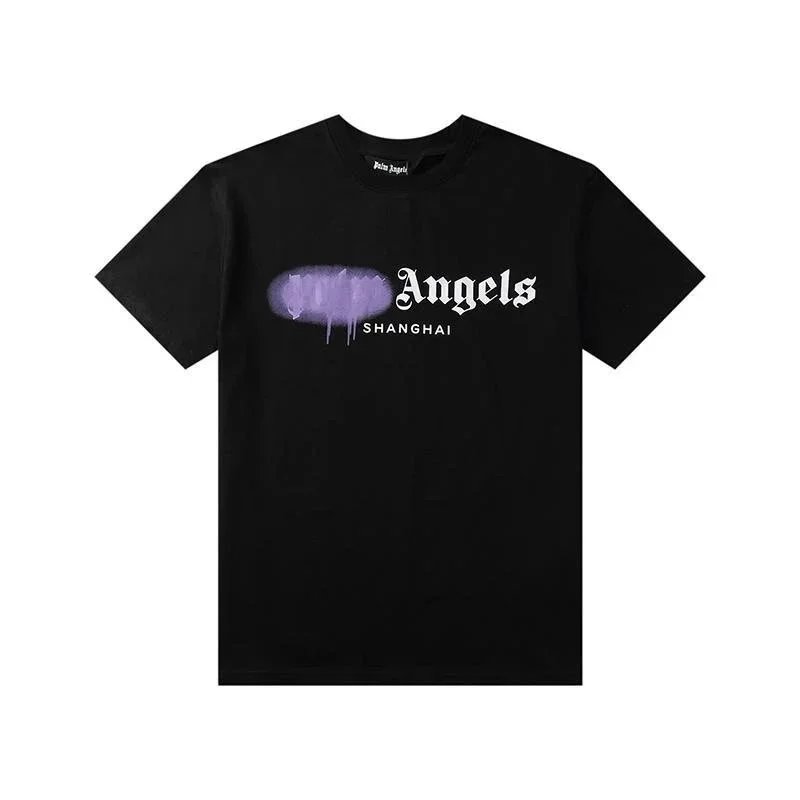 Palm Angels T-Shirts Dripping Heart Logo Print — 22