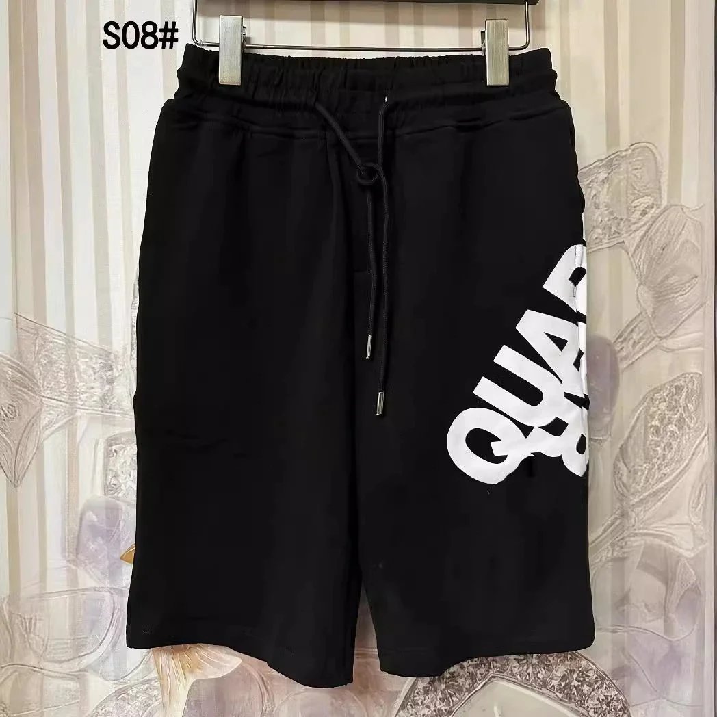 Dsquared2 Logo Print Cotton Sweat Shorts Black