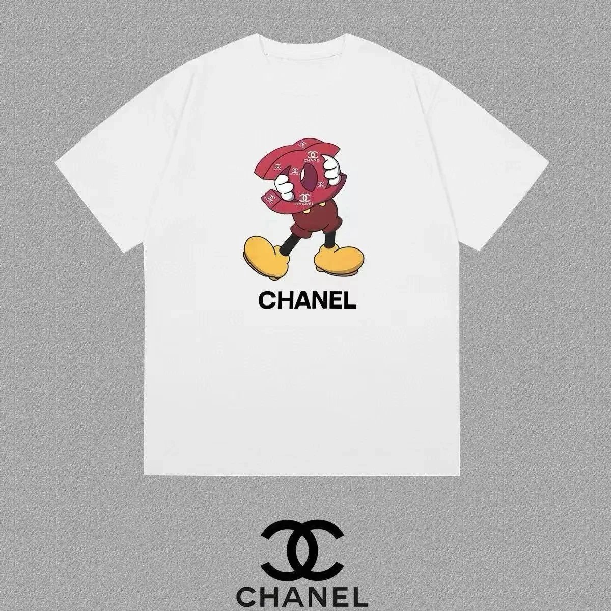 Chanel T-Shirts Logo Graphic Short-Sleeve T-Shirt — 7