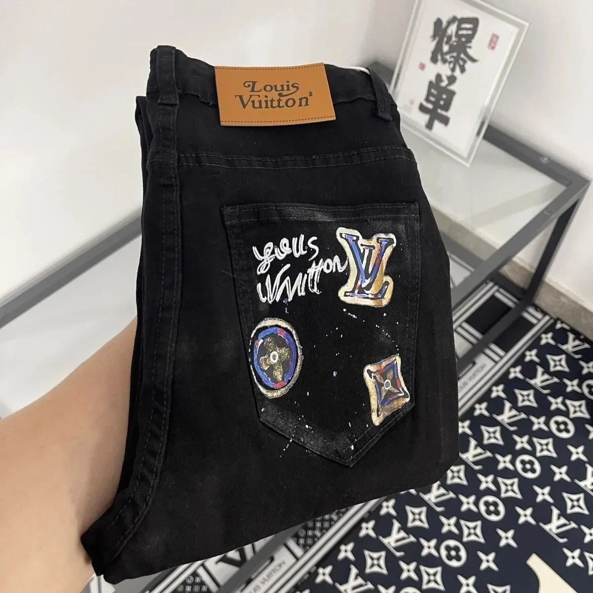 Dior Jeans Graphic Embroidered — 28