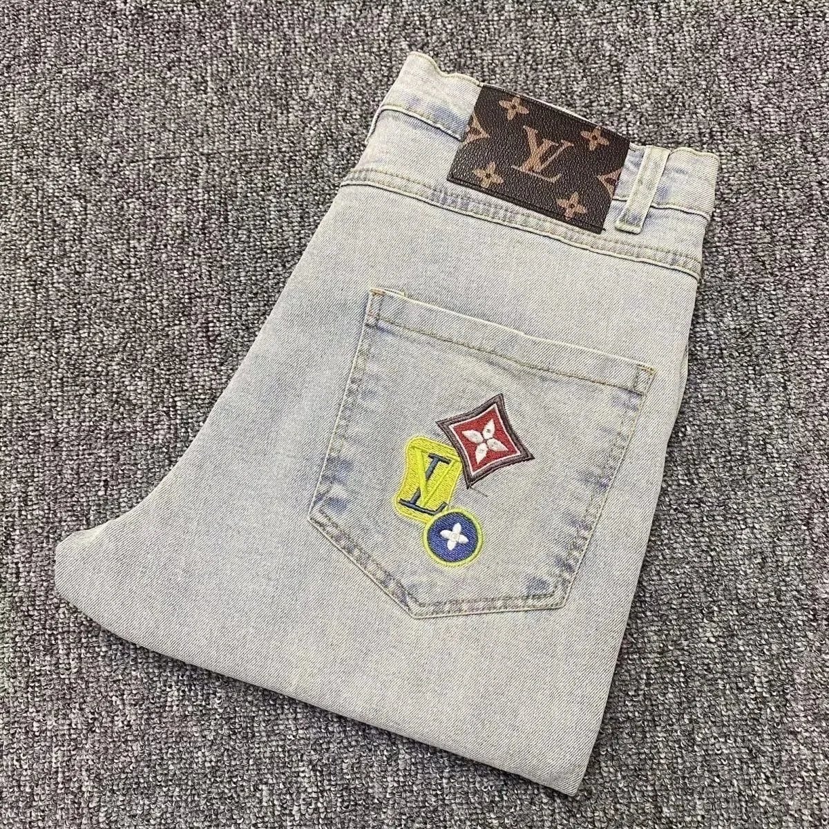 Dior Jeans Graphic Embroidered — 34