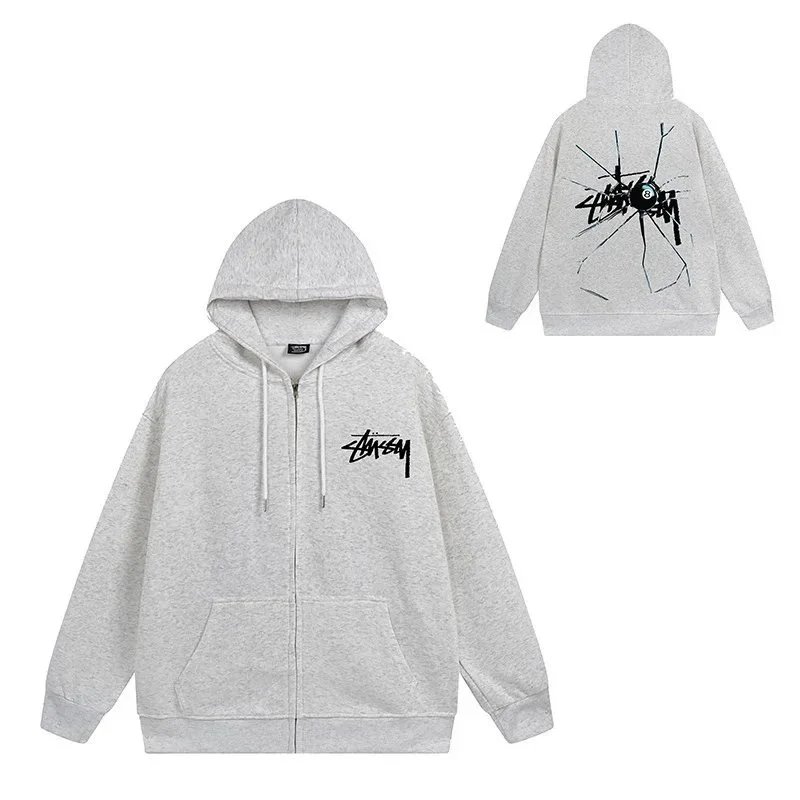 stussy Zippered Hoodie（color 40） - 12/40