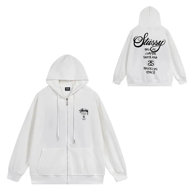 stussy Zippered Hoodie（color 40） - 20/40