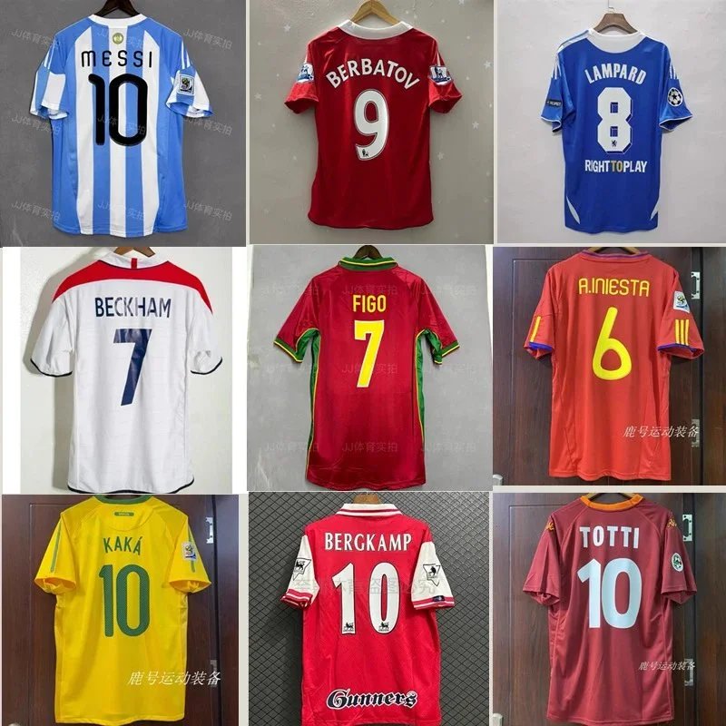 Classic Football Legends Retro Soccer Jersey Collection