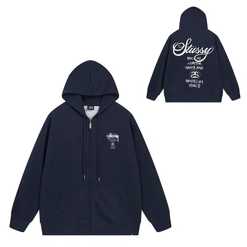 stussy Zippered Hoodie（color 40） - 21/40