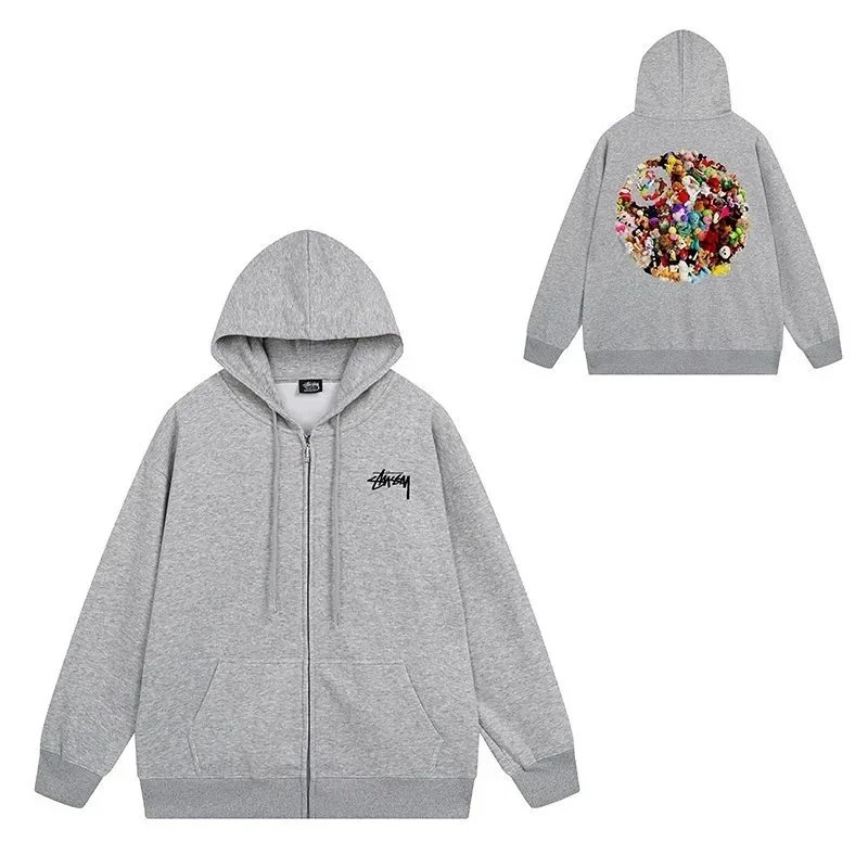 stussy Zippered Hoodie（color 40） - 5/40