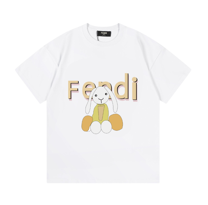 Fendi T-Shirts Short-sleeve graphic logo print image 4