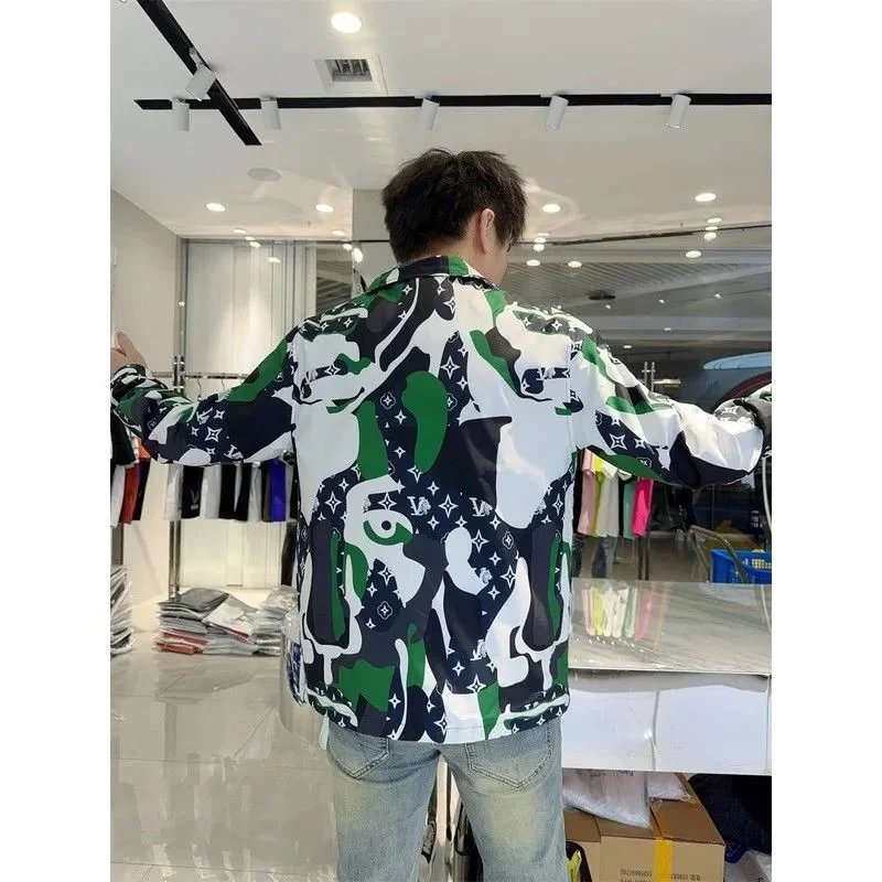 Louis Vuitton Jackets Hooded Zip-Up Camouflage Monogram Jacket image 5