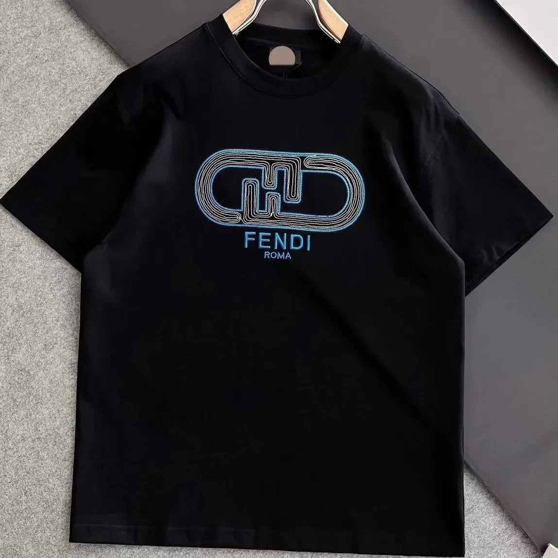 Fendi T-Shirts Short-sleeve graphic logo print — 20