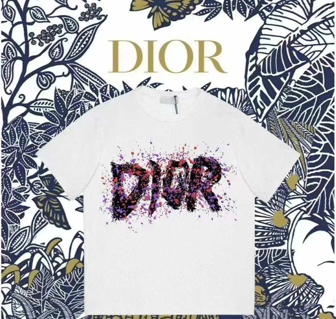 Dior T-Shirts Graphic logo-print crew-neck T-shirt product image