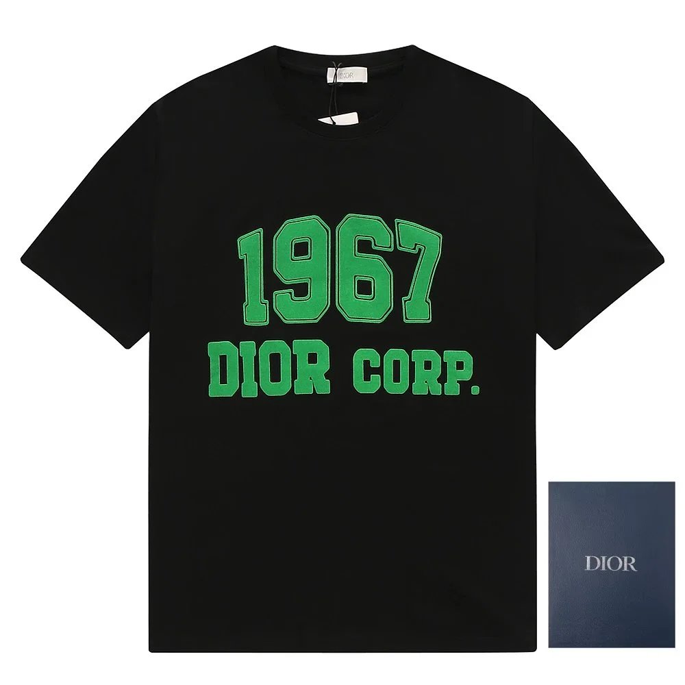 Dior T-Shirts Graphic logo-print crew-neck T-shirt product image