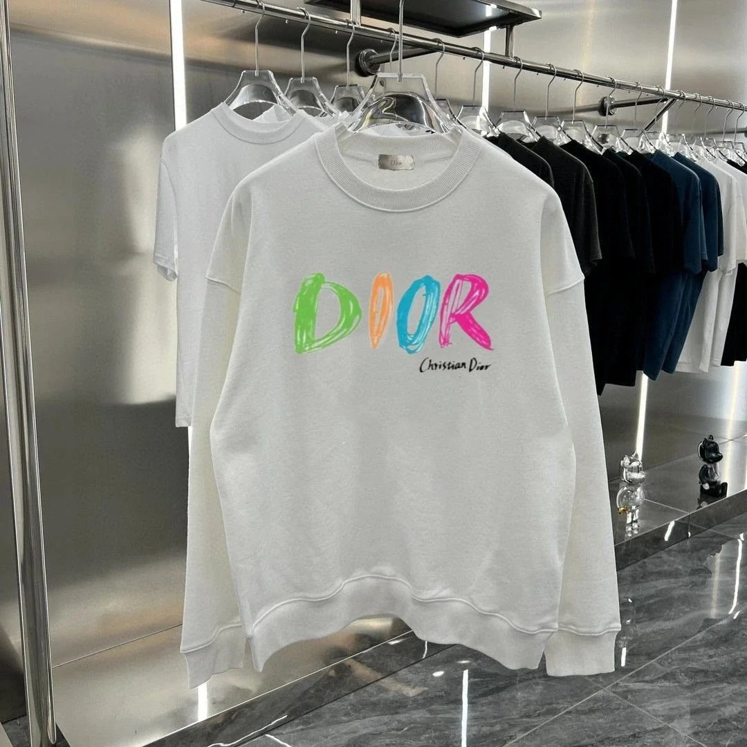 Dior T-Shirts Graphic logo-print crew-neck T-shirt image 7
