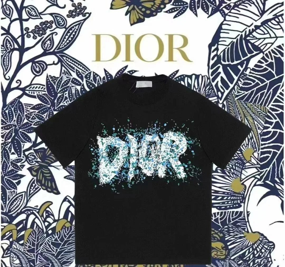 Dior T-Shirts Graphic logo-print crew-neck T-shirt product image