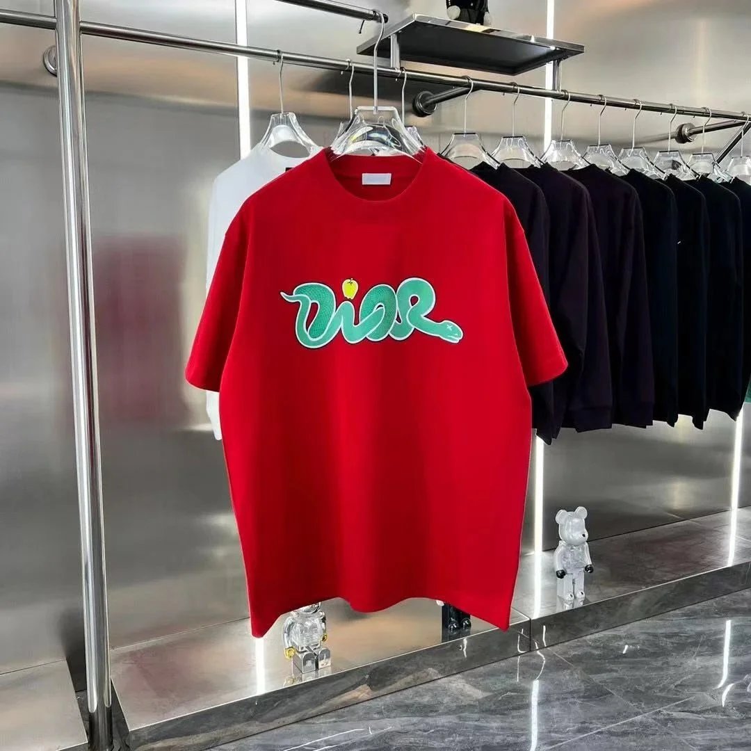 Dior T-Shirts Graphic logo-print crew-neck T-shirt product image