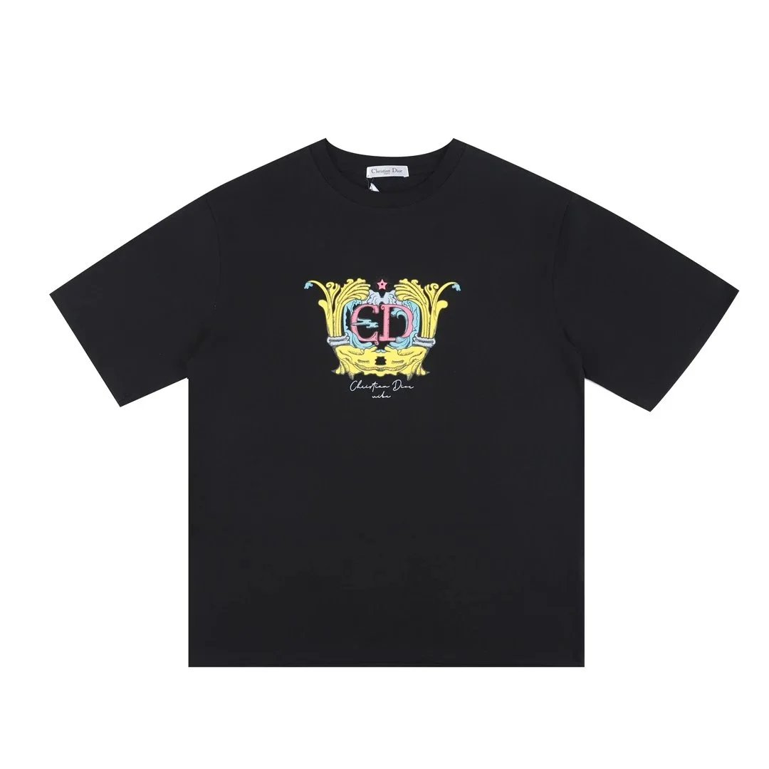 Dior T-Shirts Graphic logo-print crew-neck T-shirt product image