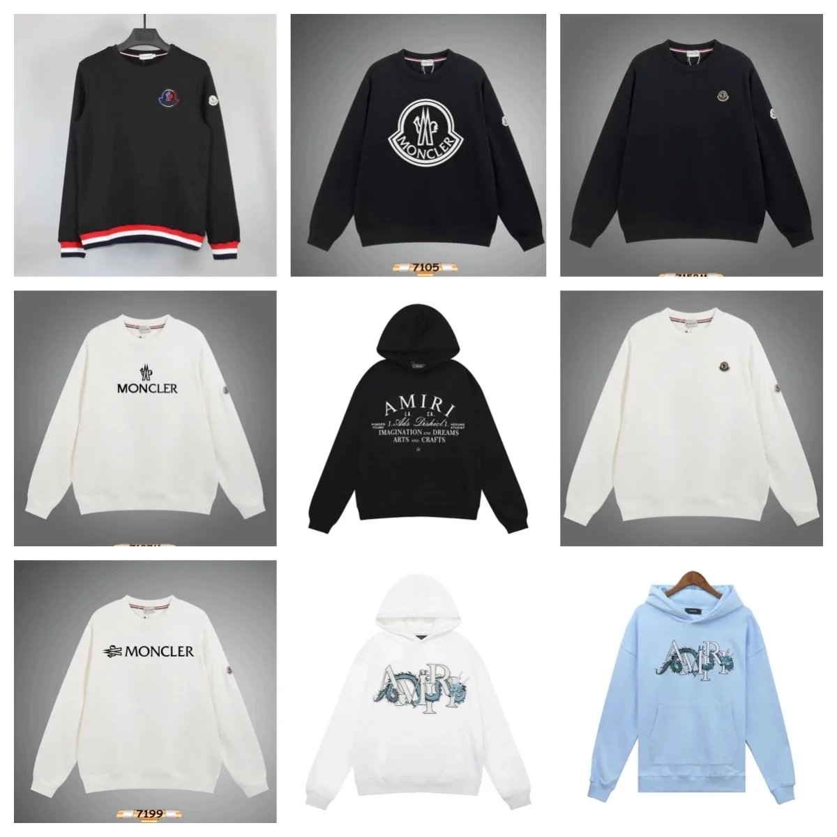 Moncler Amiri Hoodies
