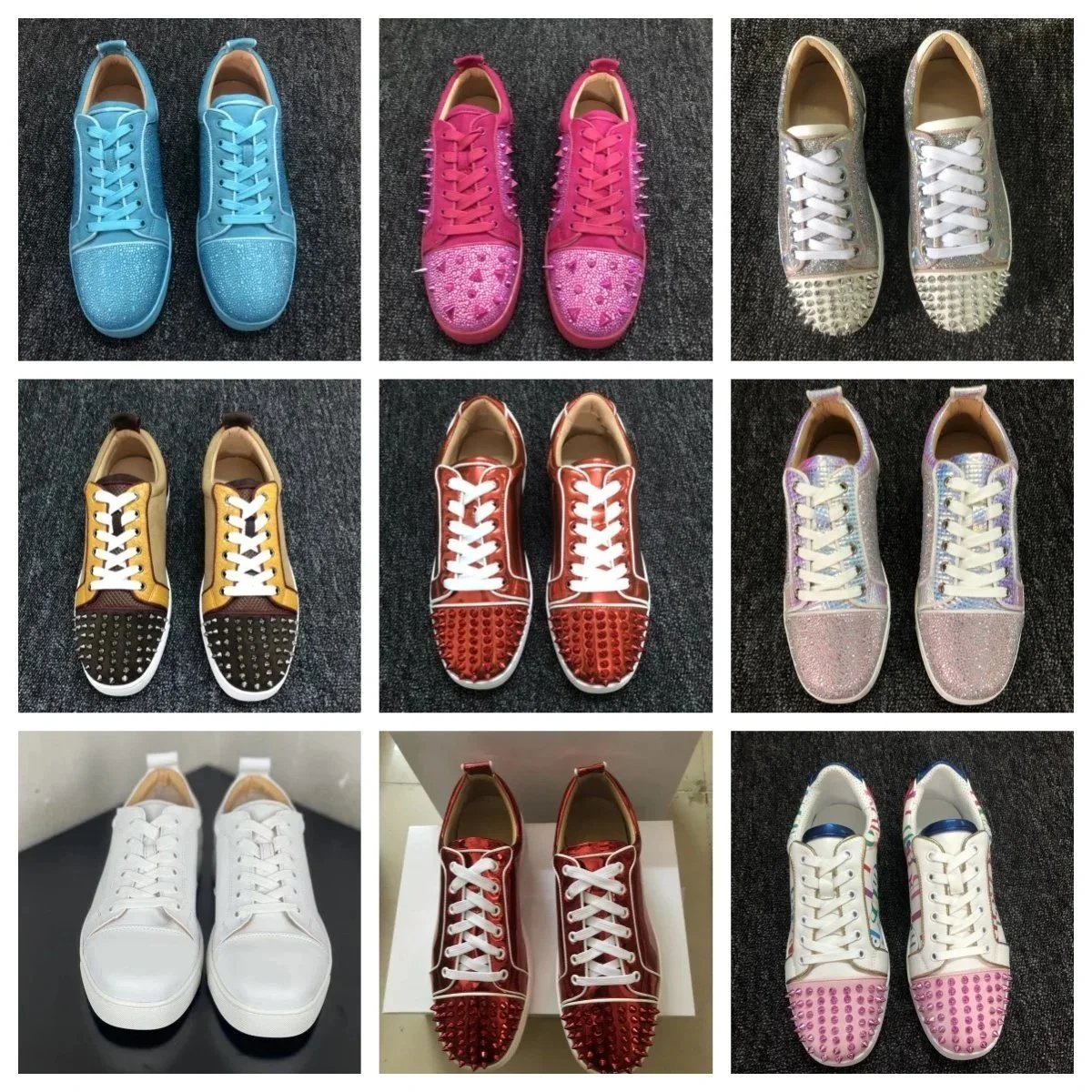 Fashion Stud Low-Top Skate Shoes