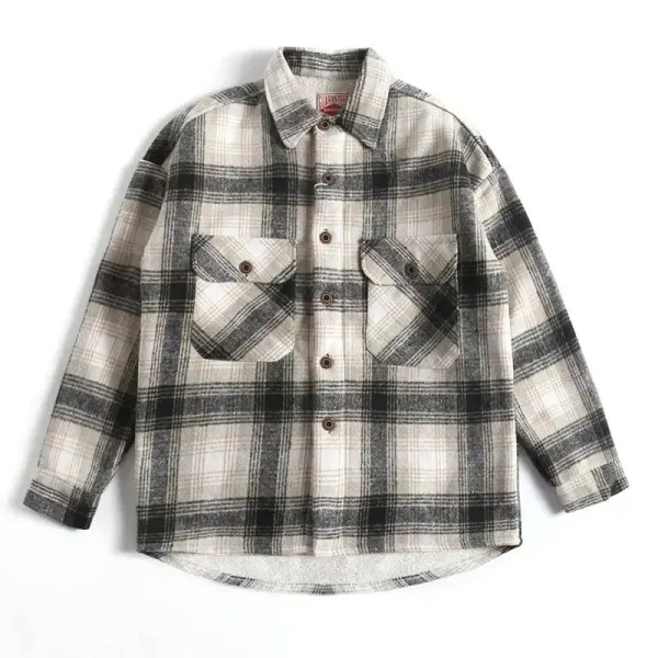 GRA Short-Sleeve Button-Up Shirt Light Blue - 14