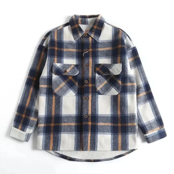 GRA Short-Sleeve Button-Up Shirt Light Blue - 15