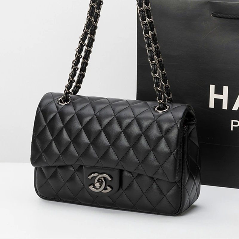 Chanel CF Classic Quilted Chain Versatile Genuine Leather Crossbody Bag Xiaoxiang Style Premium Quality Women's Bag