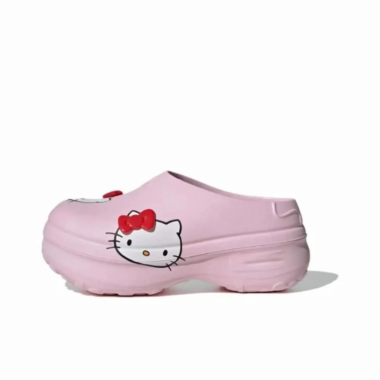 Crocs Hello Kitty Pink Clogs with Red Bow Pink