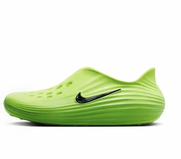 Nike ZOOMX Foamposite Lime Green Slip-On Running Shoes - 1